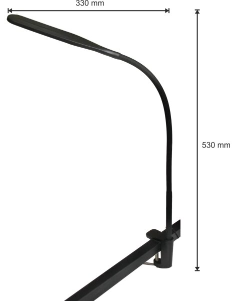 Lampă LED dimabilă 3 în 1 DARA LED/10W/230V 3000/4000/6000K CRI 90 negru