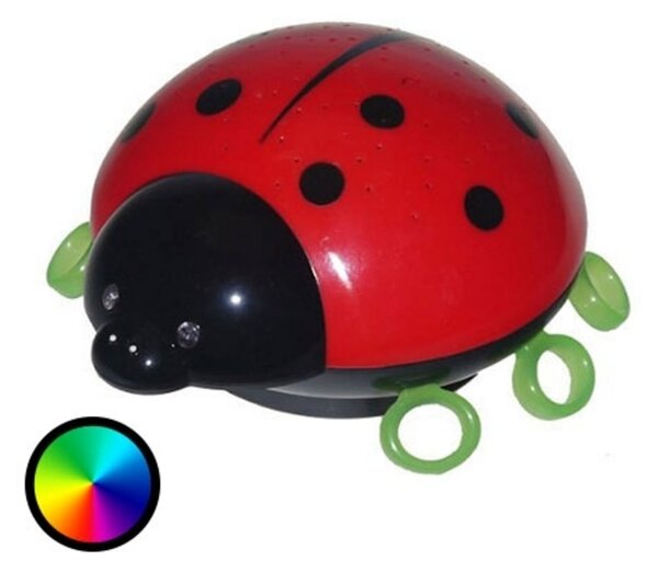 Niermann Standby Lumină de noapte LED Beetlestar cer înstelat, Roșu, Camera copiilor, Plastic