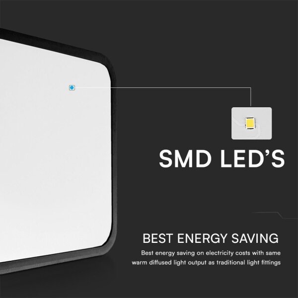 LED plafonieră baie cu senzor LED/36W/230V IP44 4000K 42x42 cm + DO