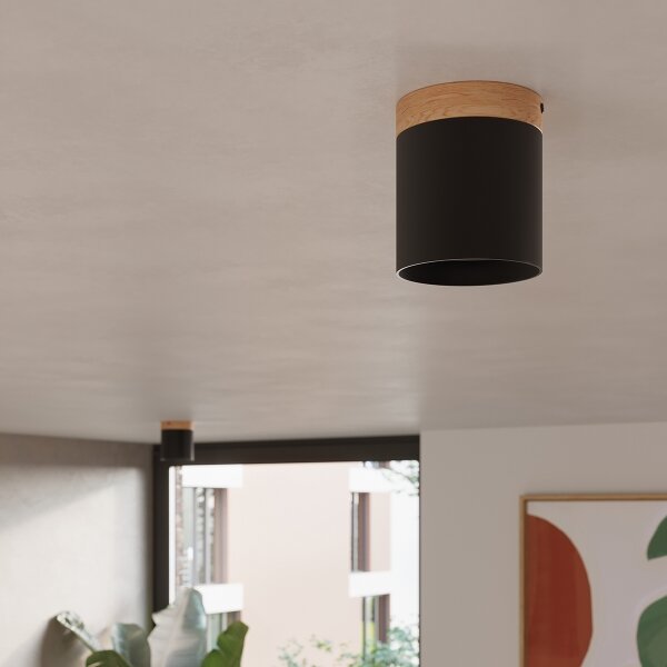 Spot Sollux SL.1349 RIF 1xGU10/10W/230V negru