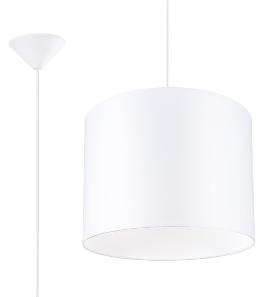 Lustră pe cablu Sollux SL.1403 NOVA 1xE27/15W/230V d. 30 cm alb