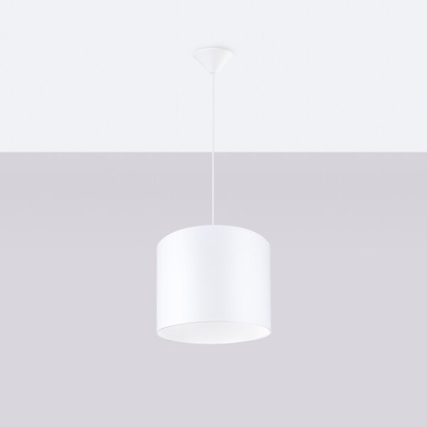 Lustră pe cablu Sollux SL.1403 NOVA 1xE27/15W/230V d. 30 cm alb