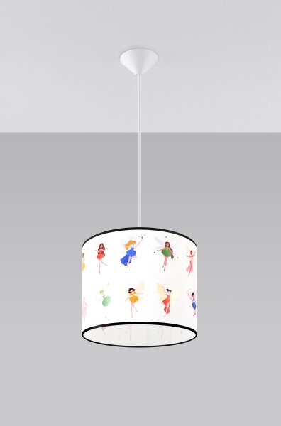 Lustră pe cablu pentru copii Sollux SL.1416 FAIRY 1xE27/15W/230V d. 30 cm