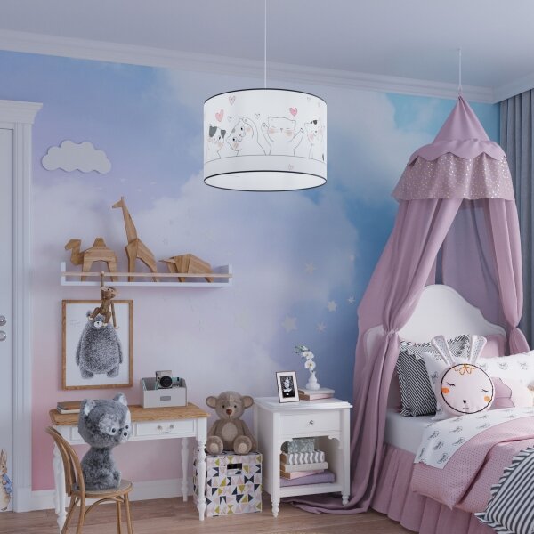 Lustră pe cablu pentru copii Sollux SL.1419 CAT 1xE27/15W/230V d. 40 cm