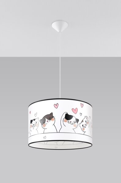 Lustră pe cablu pentru copii Sollux SL.1419 CAT 1xE27/15W/230V d. 40 cm