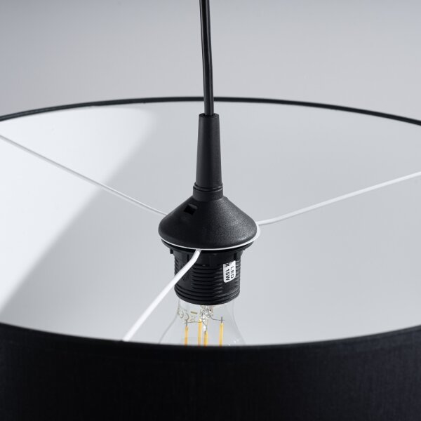 Lustră pe cablu Sollux SL.1406 NOVA 1xE27/15W/230V d. 40 cm negru