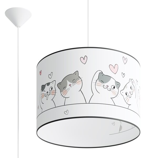 Lustră pe cablu pentru copii Sollux SL.1419 CAT 1xE27/15W/230V d. 40 cm