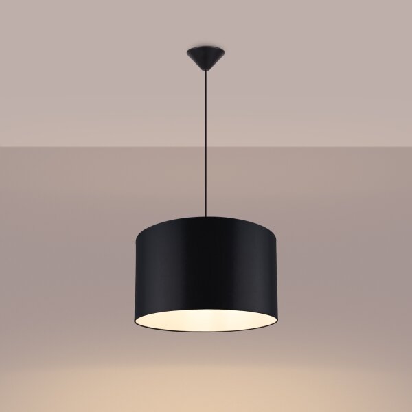 Lustră pe cablu Sollux SL.1406 NOVA 1xE27/15W/230V d. 40 cm negru