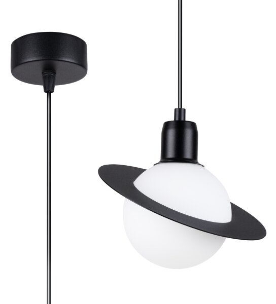 Lustră pe cablu Sollux SL.1358 HYPERION 1xG9/8W/230V negru