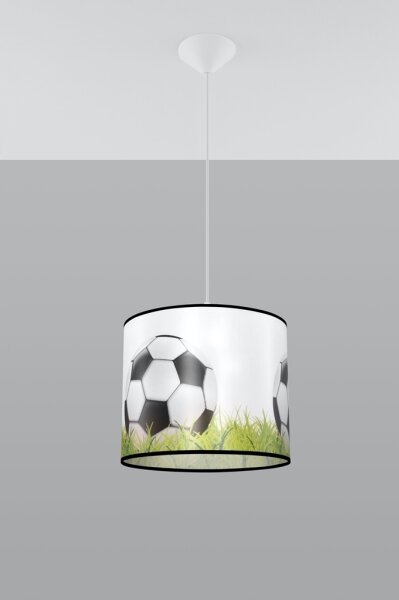 Lustră pe cablu pentru copii Sollux SL.1428 FOOTBALL 1xE27/15W/230V d. 30 cm