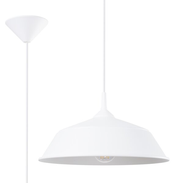 Lustră pe cablu Sollux SL.1327 FRIKA 1xE27/15W/230V alb