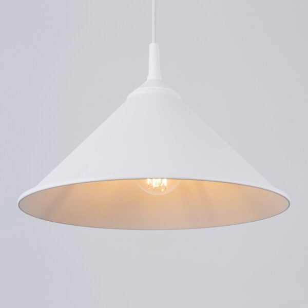 Lustră pe cablu Sollux SL.1325 ZUMA 1xE27/15W/230V alb