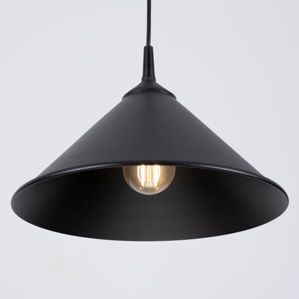 Lustră pe cablu Sollux SL.1326 ZUMA 1xE27/15W/230V negru