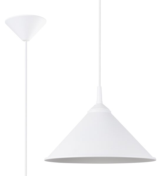 Lustră pe cablu Sollux SL.1325 ZUMA 1xE27/15W/230V alb