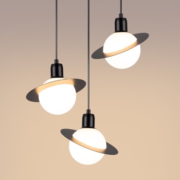 Lustră pe cablu Sollux SL.1359 HYPERION 3xG9/8W/230V negru