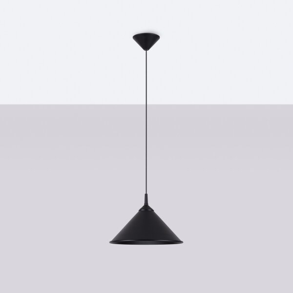 Lustră pe cablu Sollux SL.1326 ZUMA 1xE27/15W/230V negru