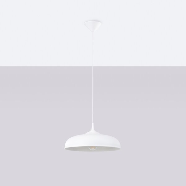 Lustră pe cablu Sollux SL.1329 GINA 1xE27/15W/230V alb