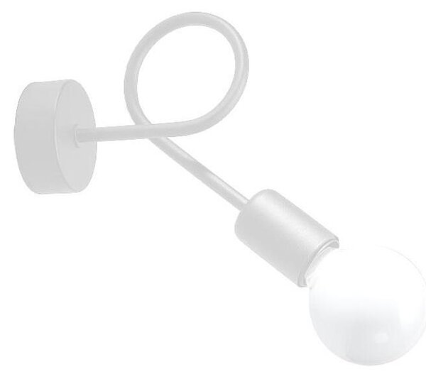 Lampă de perete Sollux SL.1430 LOOP 1xE27/15W/230V alb