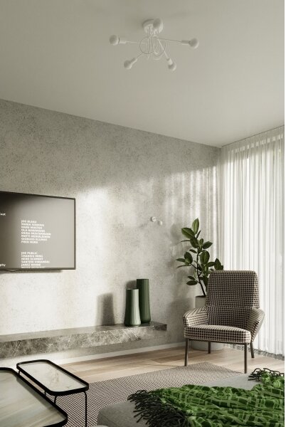 Lampă de perete Sollux SL.1430 LOOP 1xE27/15W/230V alb