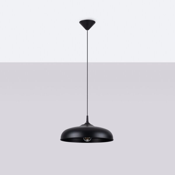 Lustră pe cablu Sollux SL.1330 GINA 1xE27/15W/230V negru