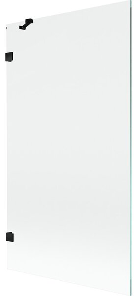 Mexen, Paravan de baie Mexen Lunar cu 1 aripă 100 x 150 cm, transparent, negru - 897-100-000-70-00