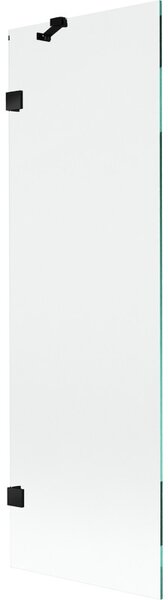 Mexen, Paravan de baie Mexen Lunar cu 1 aripă 60 x 150 cm, transparent, negru - 897-060-000-70-00