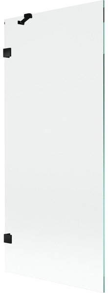 Mexen, Paravan de baie Mexen Lunar cu 1 aripă 80 x 150 cm, transparent, negru - 897-080-000-70-00
