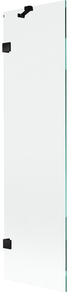 Mexen, Paravan de baie Mexen Lunar cu 1 aripă 50 x 150 cm, transparent, negru - 897-050-000-70-00