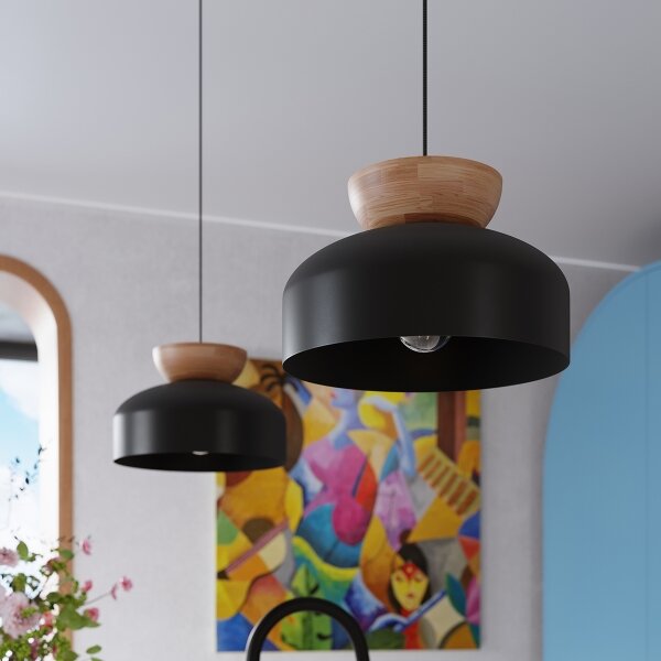 Lustră pe cablu Sollux SL.1351 MARION 1xE27/15W/230V negru