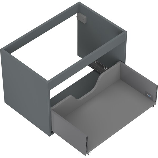 Mexen Box-A, dulap suspendat 70 cm, 1 sertar, grafit mat, 91AX0-0700-470-1-66