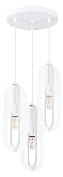 Lustră pe cablu Sollux SL.1361 NICUS 3xE27/15W/230V alb