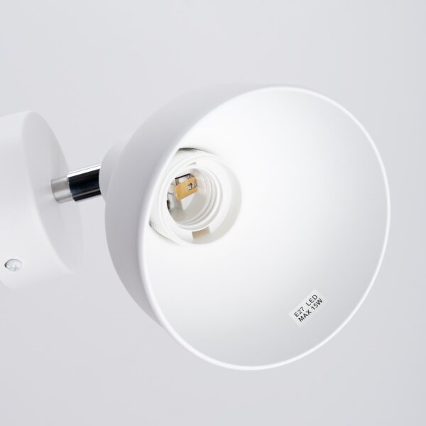 Spot de perete Sollux SL.1313 ELBA 1xE27/15W/230V alb