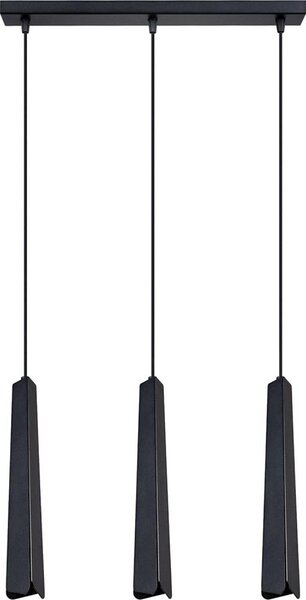 Lustră pe cablu Sollux SL.1402 PRYSM 3xG9/8W/230V negru