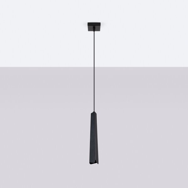 Lustră pe cablu Sollux SL.1400 PRYSM 1xG9/8W/230V negru