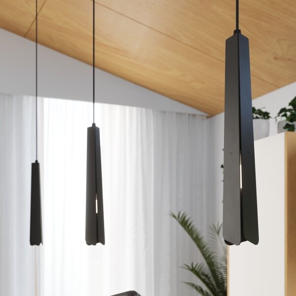 Lustră pe cablu Sollux SL.1400 PRYSM 1xG9/8W/230V negru