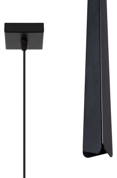 Lustră pe cablu Sollux SL.1400 PRYSM 1xG9/8W/230V negru
