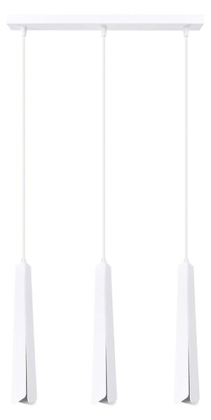 Lustră pe cablu Sollux SL.1399 PRYSM 3xG9/8W/230V alb