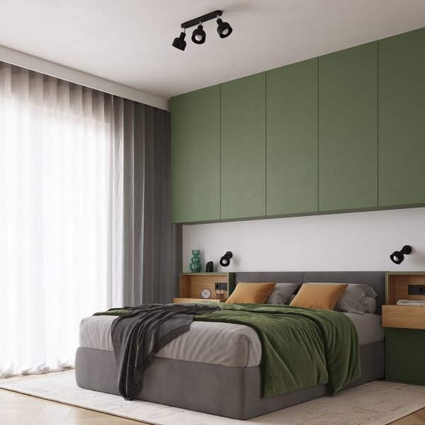 Spot Sollux SL.1318 ELBA 3xE27/15W/230V negru
