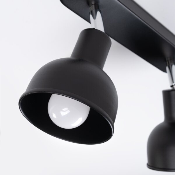 Spot Sollux SL.1317 ELBA 2xE27/15W/230V negru