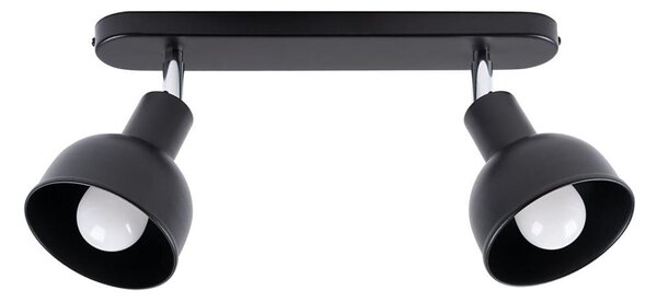 Spot Sollux SL.1317 ELBA 2xE27/15W/230V negru