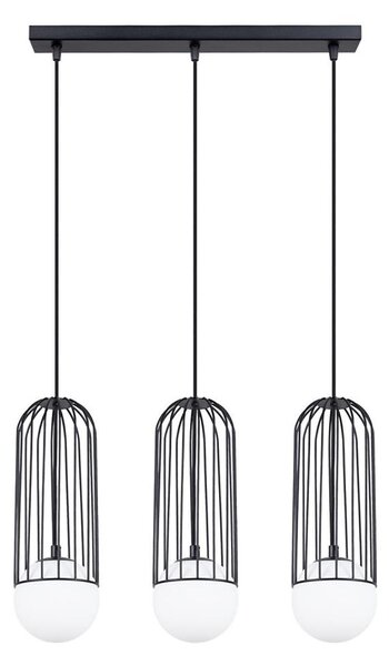 Lustră pe cablu Sollux SL.1334 BRINA 3xG9/8W/230V negru