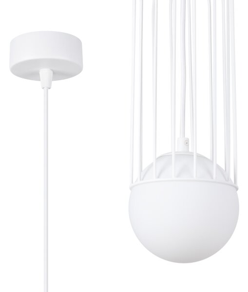 Lustră pe cablu Sollux SL.1331 BRINA 1xG9/8W/230V alb
