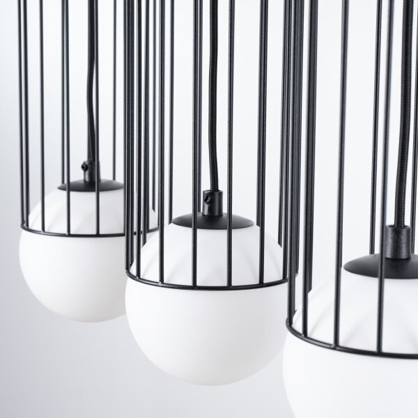 Lustră pe cablu Sollux SL.1334 BRINA 3xG9/8W/230V negru