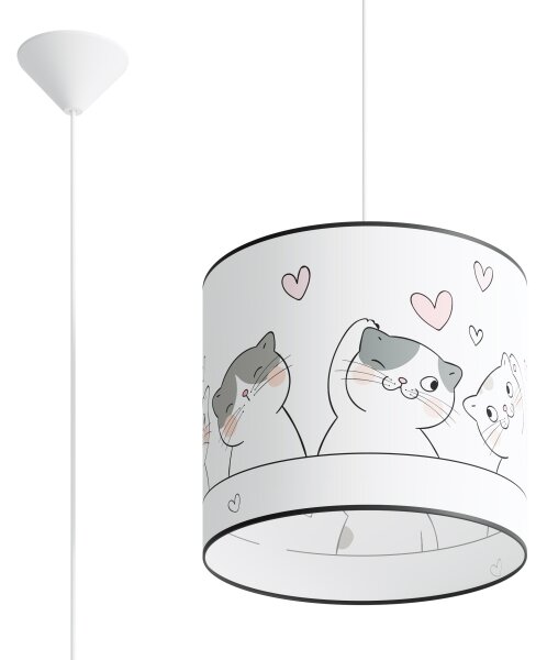 Lustră pe cablu pentru copii Sollux SL.1418 CAT 1xE27/15W/230V d. 30 cm