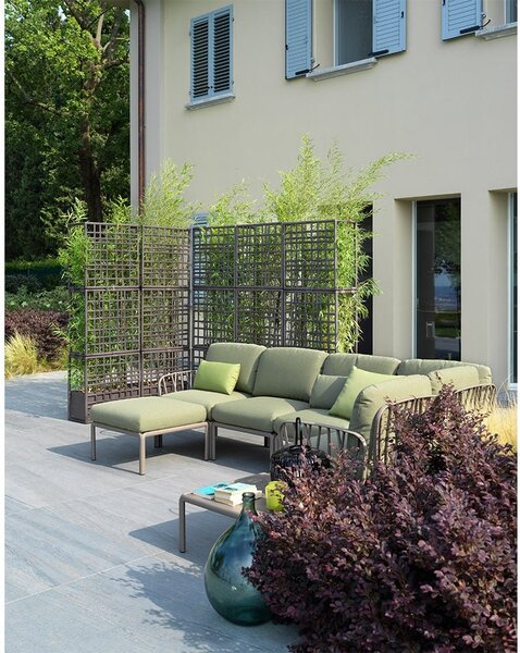 Pouf de Exterior, Nardi - Komodo Pouf - Antracite giungla Sunbrella®