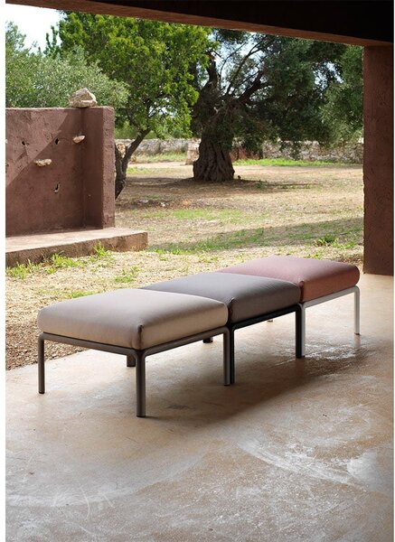 Pouf de Exterior, Nardi - Komodo Pouf - Antracite giungla Sunbrella®