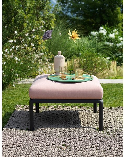 Pouf de Exterior, Nardi - Komodo Pouf - Antracite giungla Sunbrella®