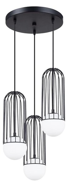 Lustră pe cablu Sollux SL.1336 BRINA 3xG9/8W/230V negru