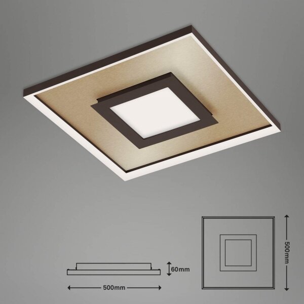 Plafonieră LED dimabilă Briloner 3641-017 FRAME LED/30W/230V 2700-6500K + telecomandă