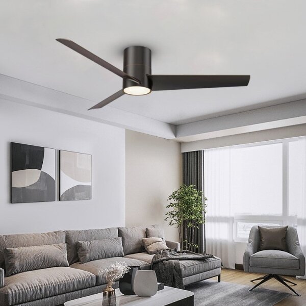 Ventilator LED dimabil FRESH LED/18W/230V Wi-Fi Tuya negru Immax NEO 07135-B + telecomandă